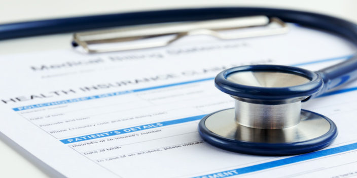 Stethoscope On Medicare Supplement Insurance Form